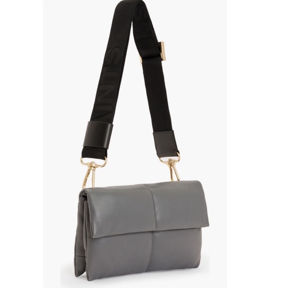 All Saints Ezra Logo Strap Leather Crossbody Bag - Picture 1 of 11